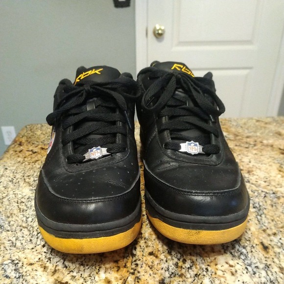 Rare Reebok Pittburgh Steelers NFL Official Shoes 12 Shoes Black Yellow main image 10